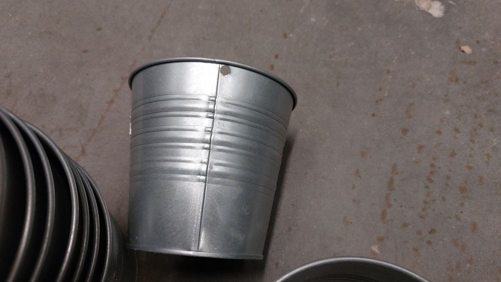 Doniczki/osłonki metalowe IKEA Socker - 12 / 10,5 cm - wiele sztuk