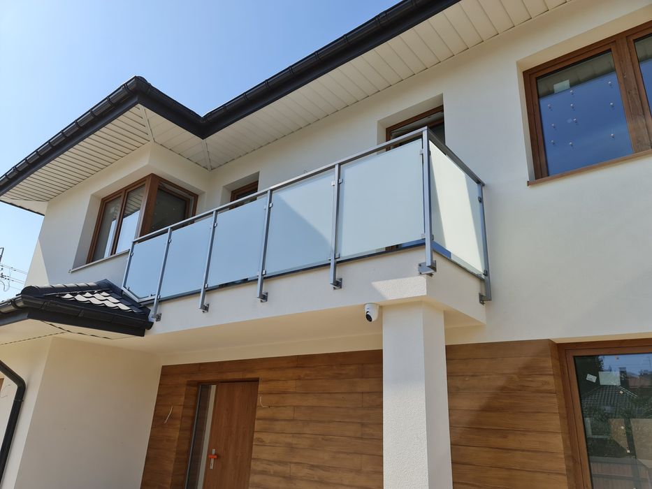 balkon balkony taras szklany metalowy