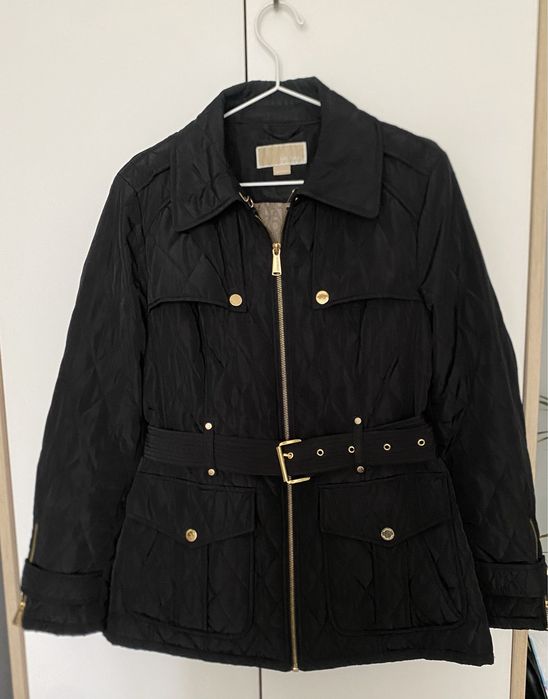 Kurtka Michael Kors L czarna złote okucia
