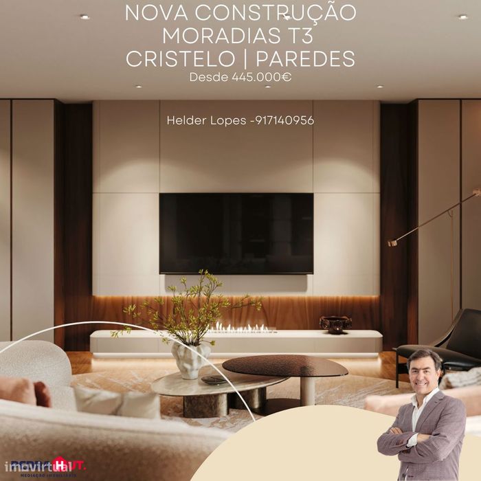 Moradias Novas V3 Cristelo| Paredes |Pré-Vendas