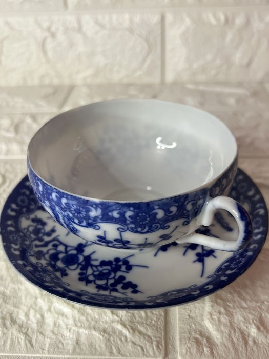 Чашка з блюдцем фарфор