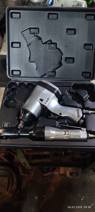 Пневмогайковёрт +пневмотрещётка jbm