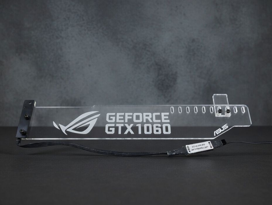 ASUS GTX 1060 OC 3Gb + Acrílico RGB ROG – Placa gráfica gaming 1080