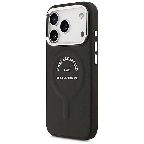 Etui Karl Lagerfeld Karl RSG Logo MagSafe do iPhone 17 Pro - czarne