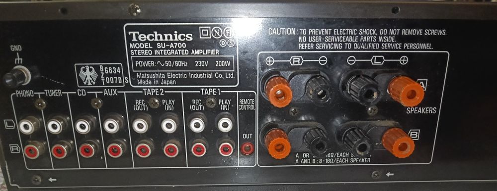 Technics Stereo Integrated Amplifier SU-A700