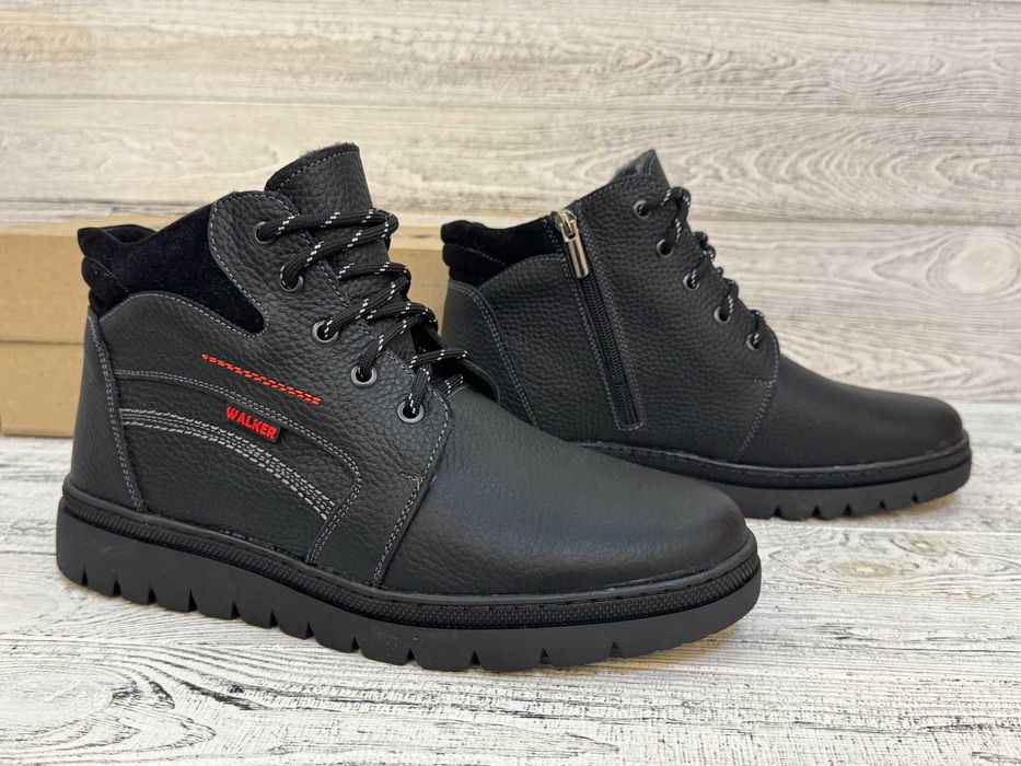 Чоловічі зимові чоботи з натуральної шкіри. Розмір 40-48. Гарантія!