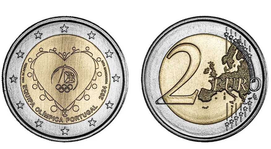 Moeda comemorativa 2€ - "Equipa Olímpica Portugal " 2024