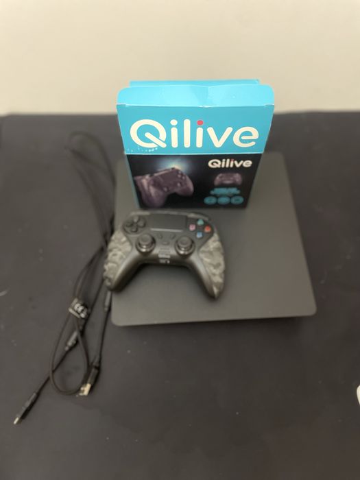 ps4 slim  e comando nao original