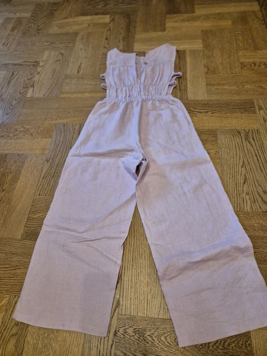 Elegancki lniany kombinezon ZARA. 140. Idealny.