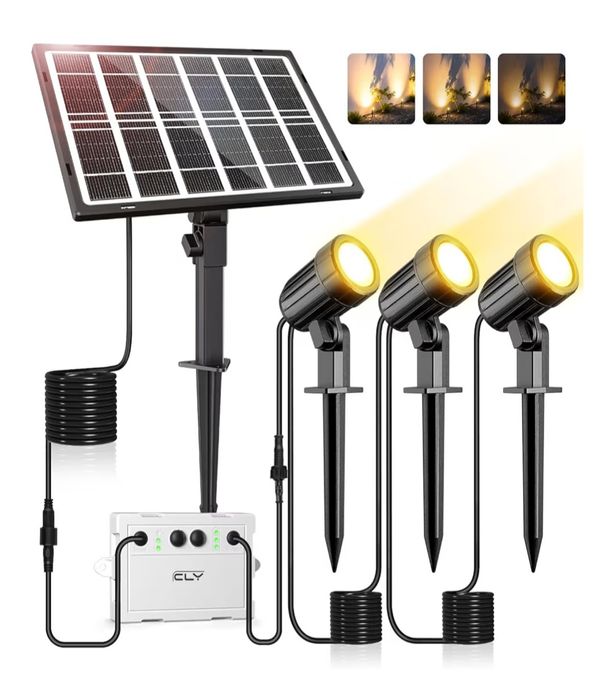 Zewnętrzny reflektor solarny – 5000 mAh, 3 tryby, IP66