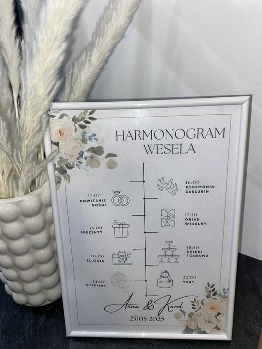 Harmonogram wesela