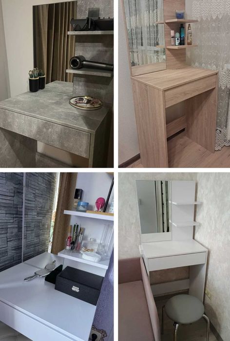 Косметичний столик трюмо з шухлядою, дзеркалом‼️Доступна розстрочка 0%