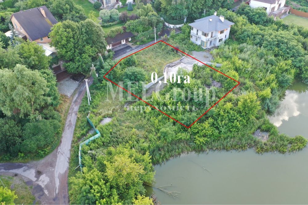 Музичи продам угловой участок с выходом к воде 38к