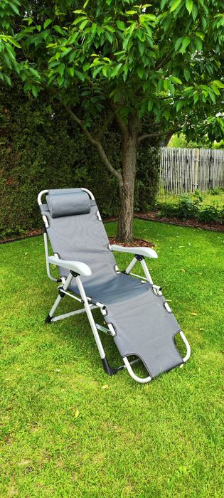 NOWY! Leżak plażowy, fotel ogrodowy  Elden atrepis 180 stopni