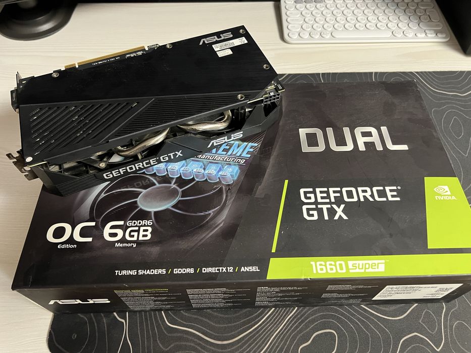 Видеокарта ASUS GTX 1660 SUPER 6gb Dual
