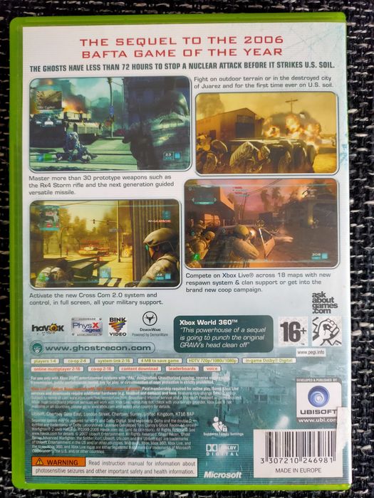 Tom Clancys ghost recon 2 Xbox 360