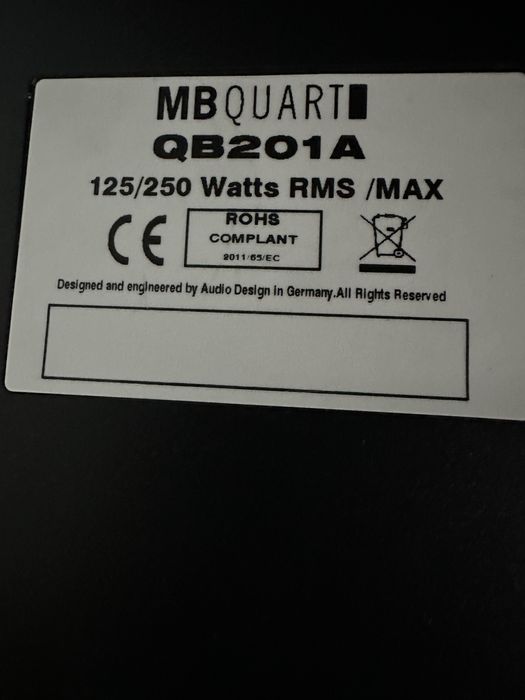 MBQUART QB201A subwoofer aktywny pod siedzenie tuba