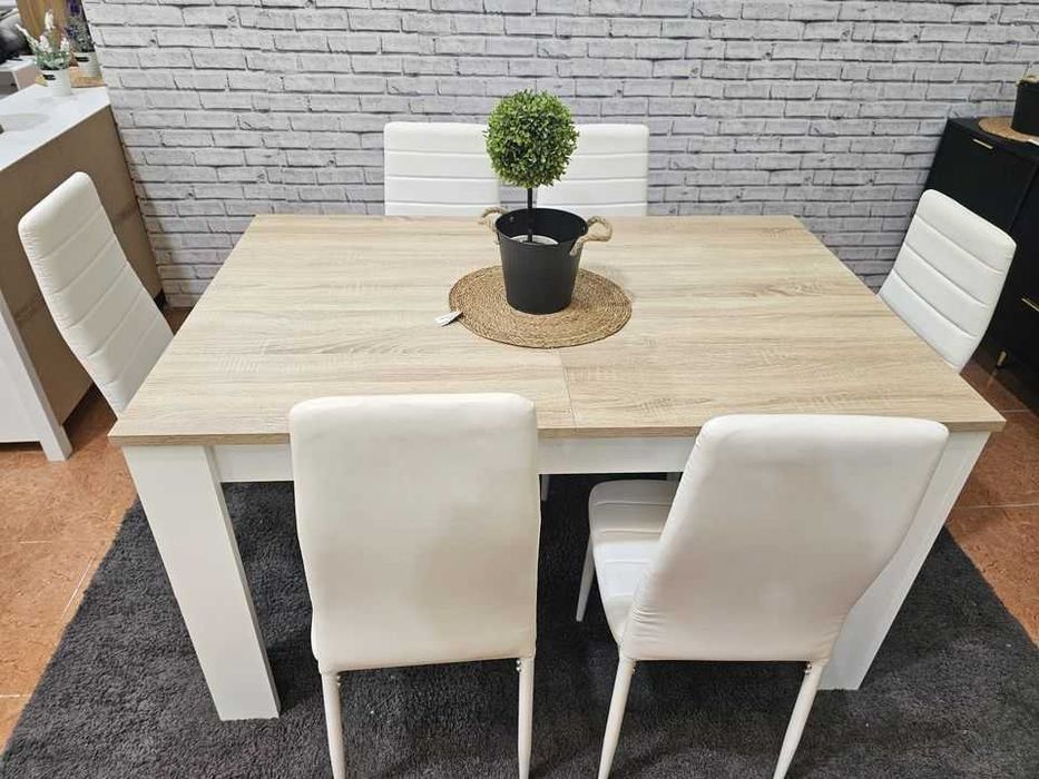 Imperdivel desconto Mesa EXTENSIVE  6 cadeiras  transporte gratis paga na entrega