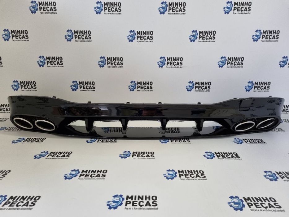 Difusor Traseiro Mercedes CLA (W118) Look CLA35 (Ponteiras Cromadas)