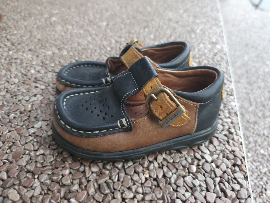 Skórzane Bucik mokasyny clarks r.23