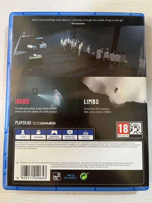 Inside + Limbo PS4
