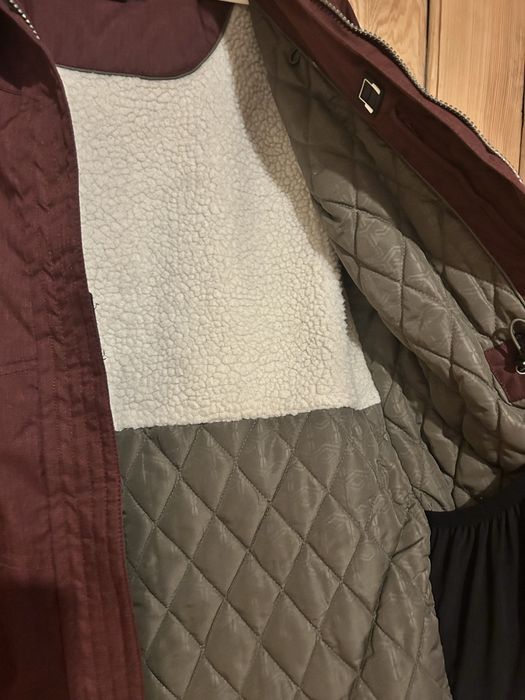 AHKKA parka zimowa bordowa 40