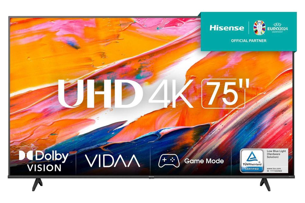 Telewizor Hisense 75A6K 75" LED 4K VIDAA Dolby Vision - Prod. 09/2024 | Wysyłka!