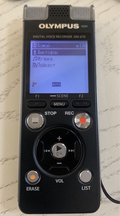 Диктофон Olympus DM DS-670 8GB Black.Как sony icd аудиоплееер