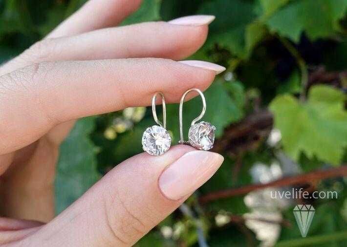 Срібні сережки на петельці