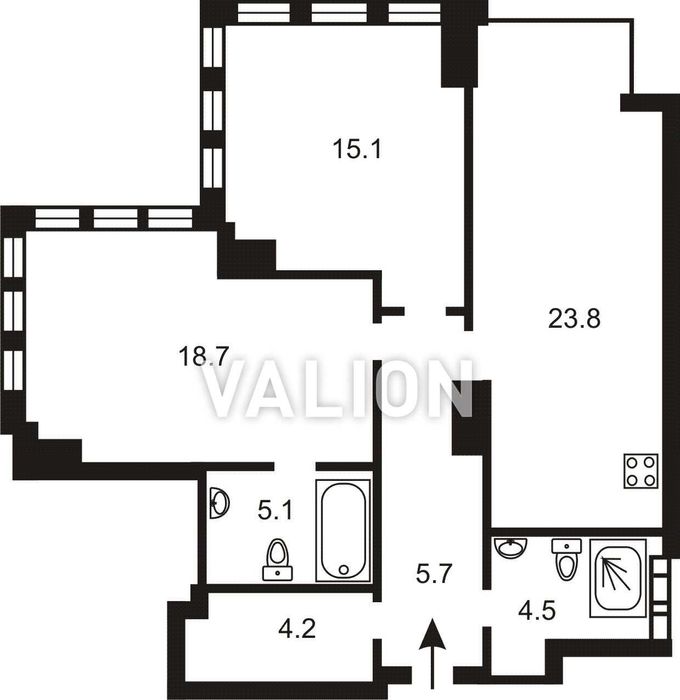 2-комнатная квартира по адресу (площадь 80 м²) - Atlanta.ua - фото 4
