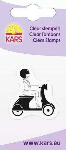 Stempel akrylowy do scrapbookingu ~ skuter motorower
