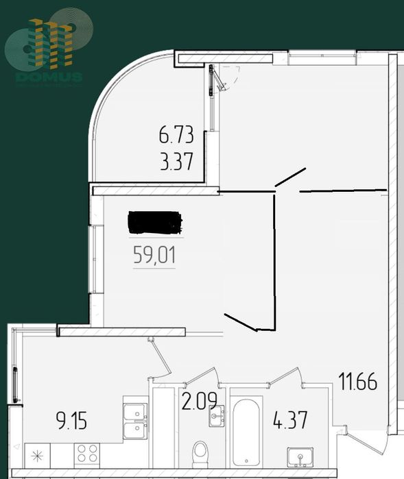 Продам 2 комн в ЖК 63 Жемчужина! Краснова. Новый ремонт!