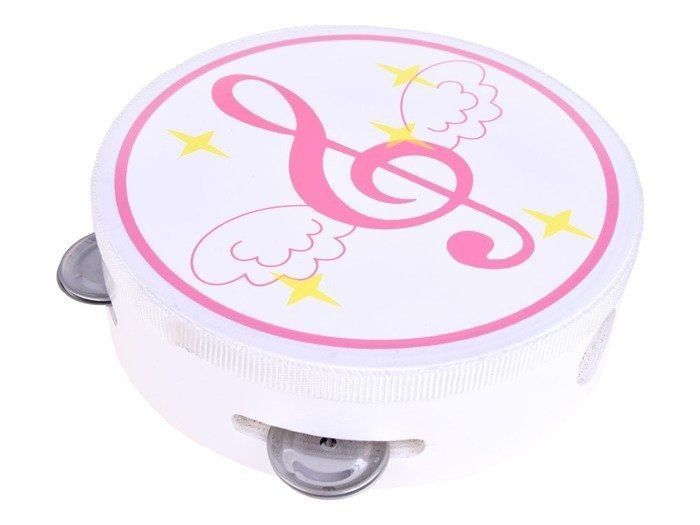 drewniane instrumenty cymbałki tamburyn in0085