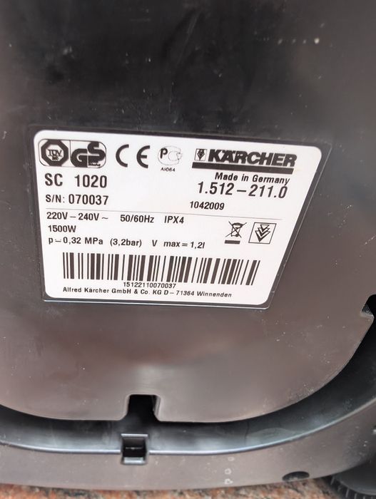Пароочисник kärcher sc1020 з Німеччини.