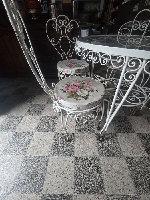 Mesa de jardim ferro