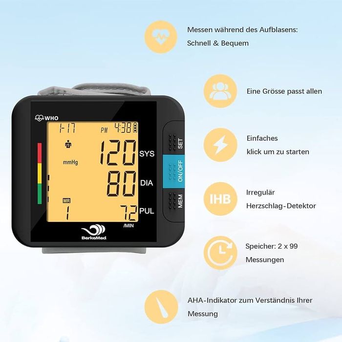 Тонометр на запʼястя