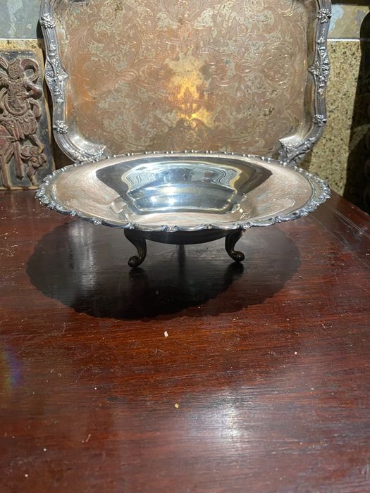 Fruteiro Prata Contrastada 226 gr Antigo