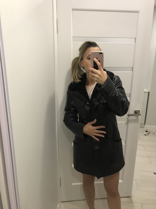 Натуральная дубленка, кожа, цегейка размер М