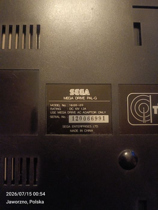 Konsola gra SEGA Mega Drive 16-bit