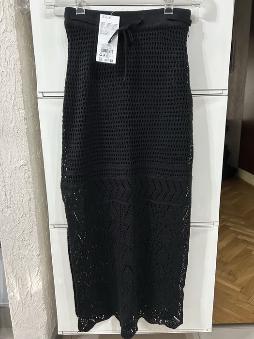 Spódnica ażurowa S czarna Pepco