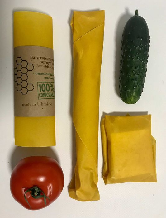 Вощённые салфетки, экоупаковка для продуктов еды, вощена серветка