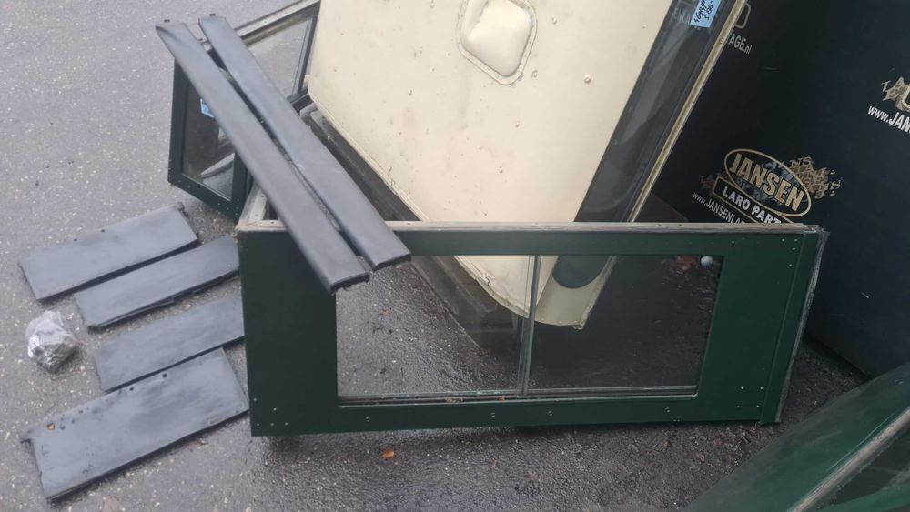 Land Rover Serie 88" Tejadilho porta mala janelas