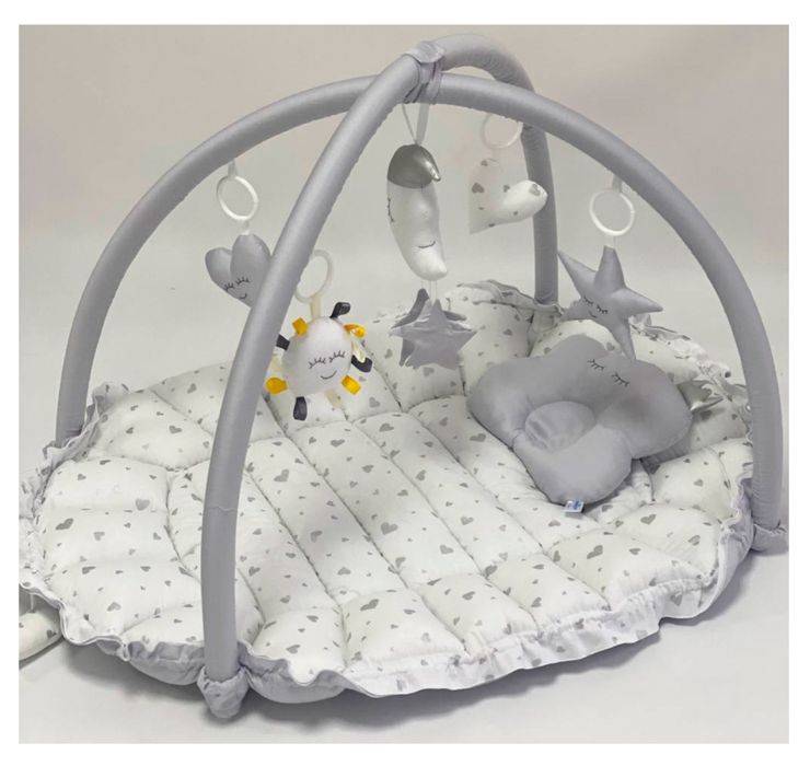 Дитячий ігровий килимок 2в1, кокон-гніздечко Happy Luna Premium