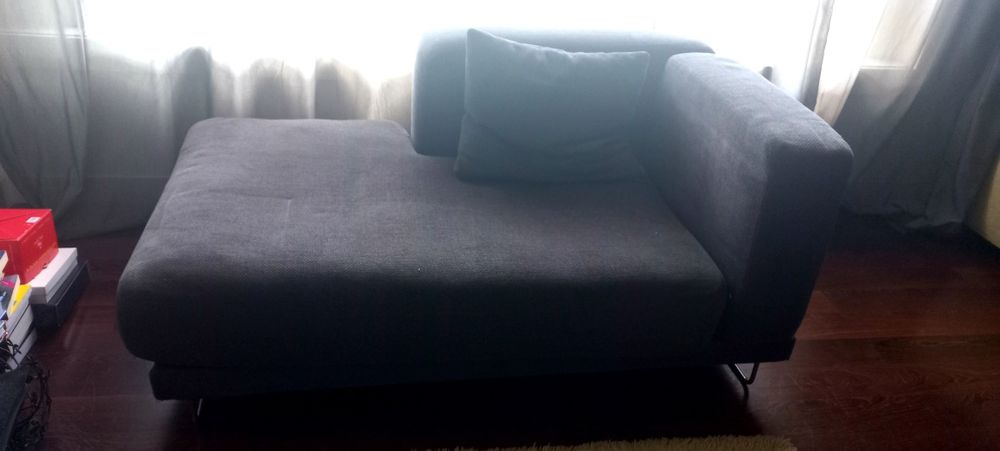 Chaise Longue impecável castanho, em muito bom estado