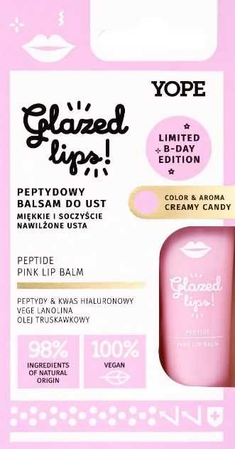 Balsam do ust Yope Creamy Pink 9 ml Glazed lips