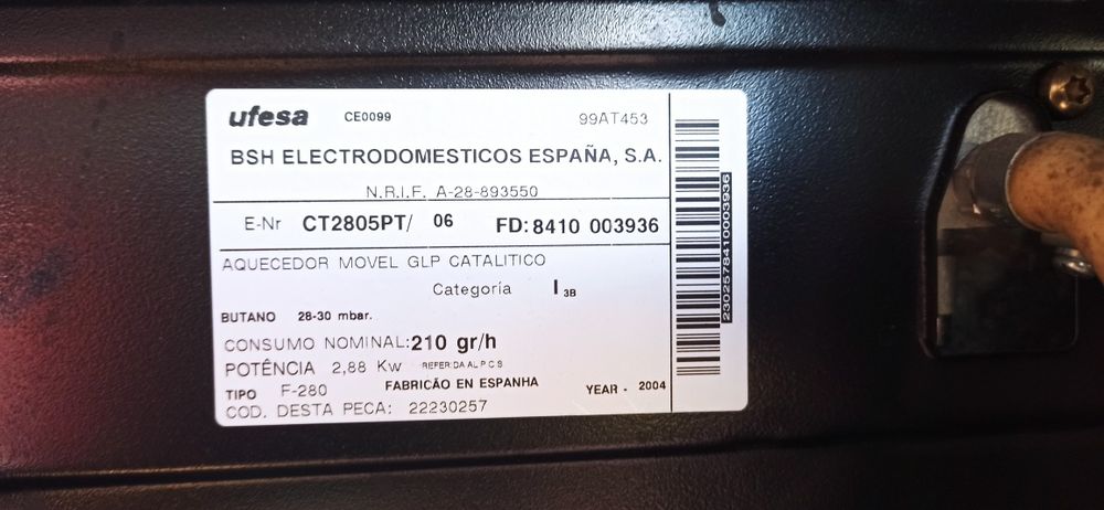 Aquecedor catalítico UFESA Premium