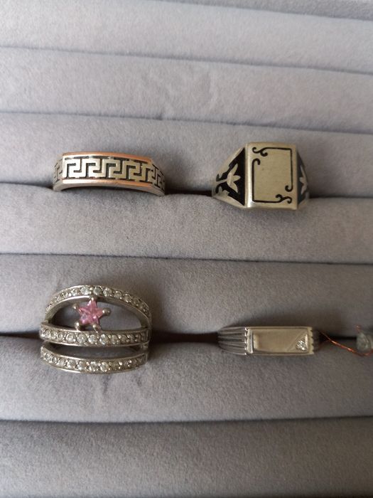 Кольца серебро 925проба и 875проба