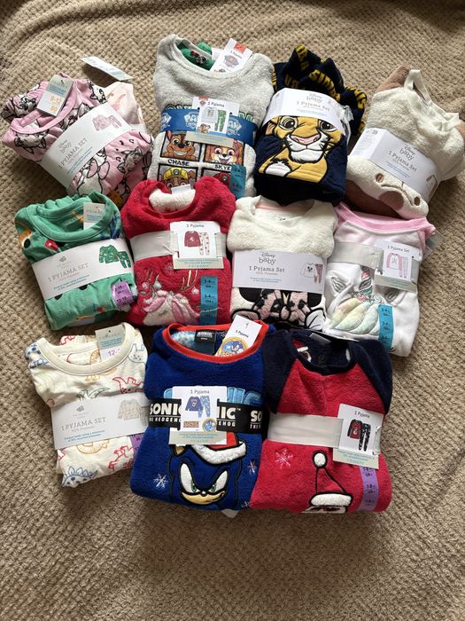Піжама тепла дитяча  флісова на хлопчика дівчинку  primark пижама