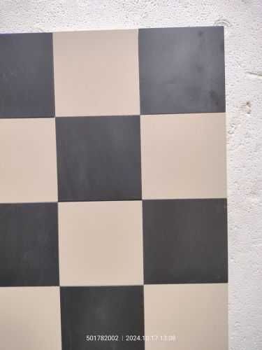 Gres ściana/podłoga biała /czarna matowa satyna 9,8x9,8 10x10 gat.1