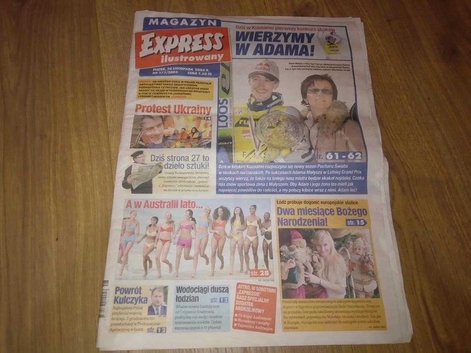 Express Ilustrowany Tygodnik Łódzka Gazeta Czasopismo listopad 26 2004